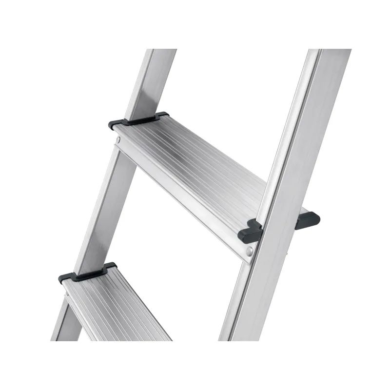 Стремянка HAILO L60 5 ступенек Н=280см с лотком, алюм (8160-507)