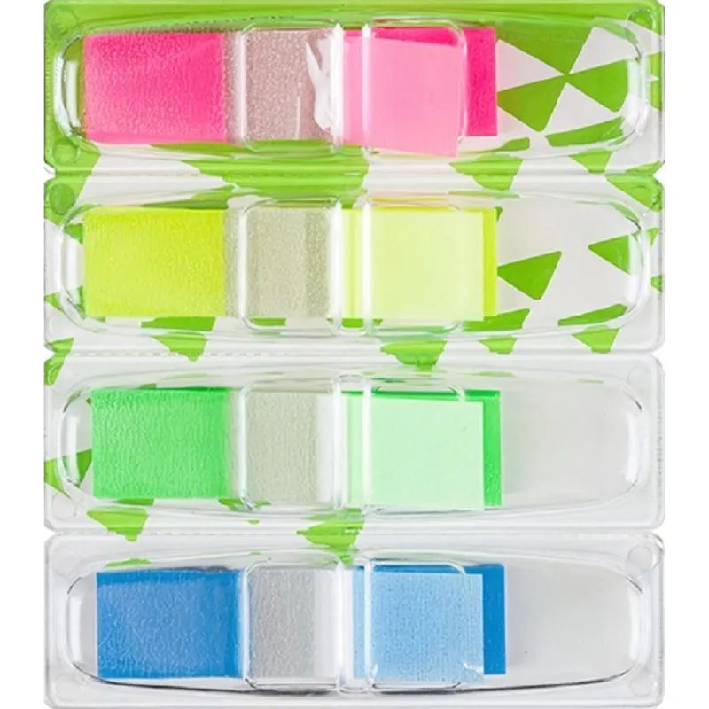 Клейкие закладки пласт. POP-UP 4цв.по 35л. 45ммх12 Attache Selection