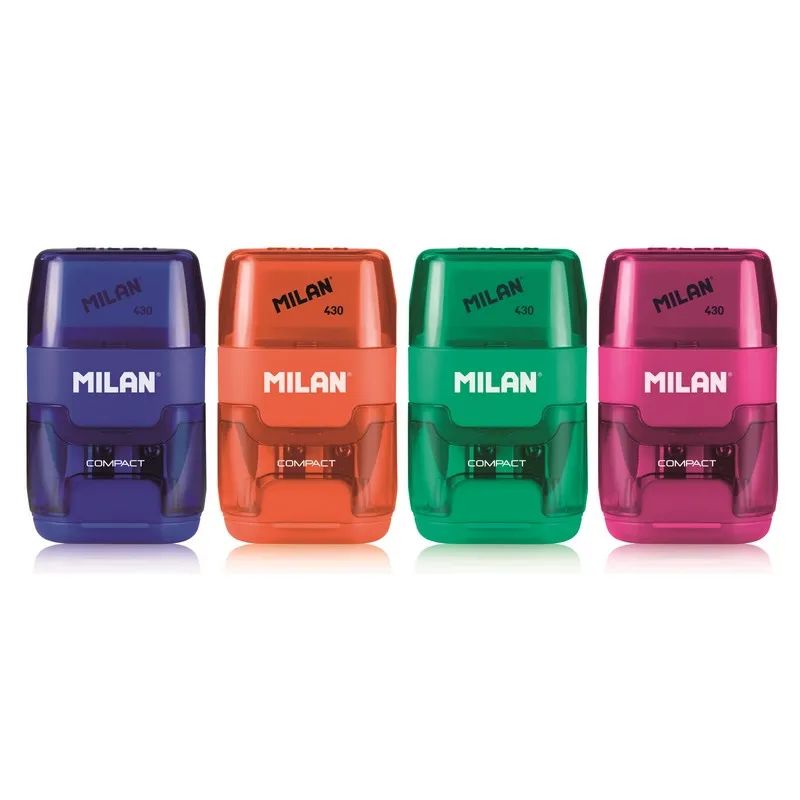 Ластик-точилка Milan Compact, в ассортименте