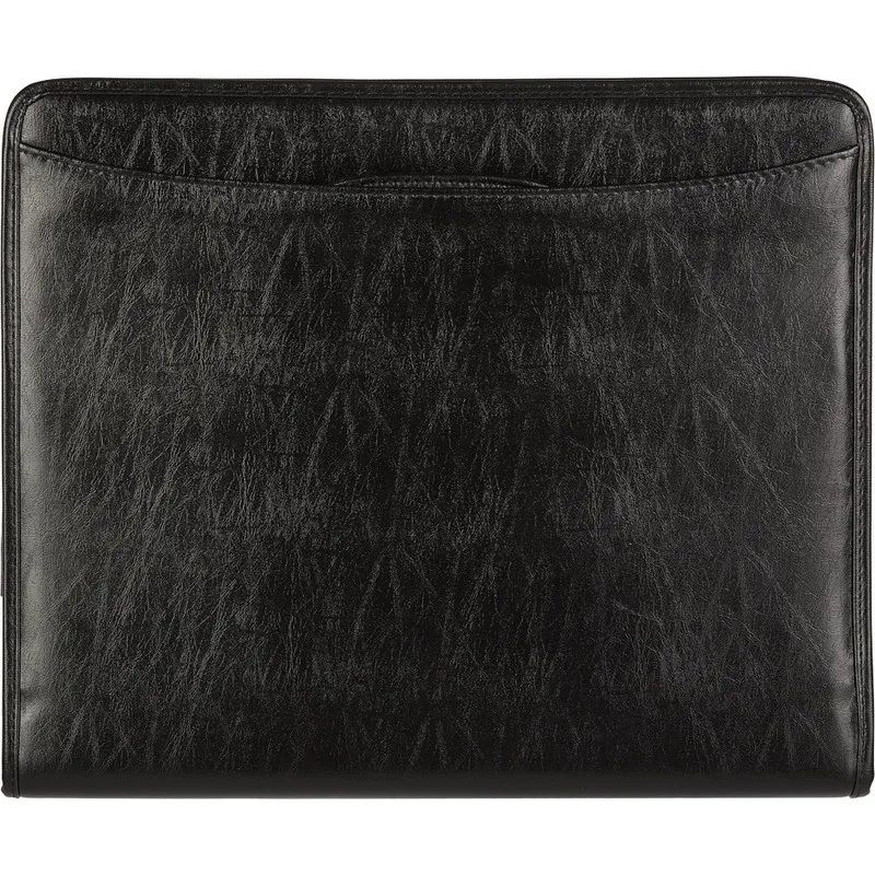 Папка деловая из кож/зам НАВИГАТОР N 108и на молн, с выдв.ручками, чер