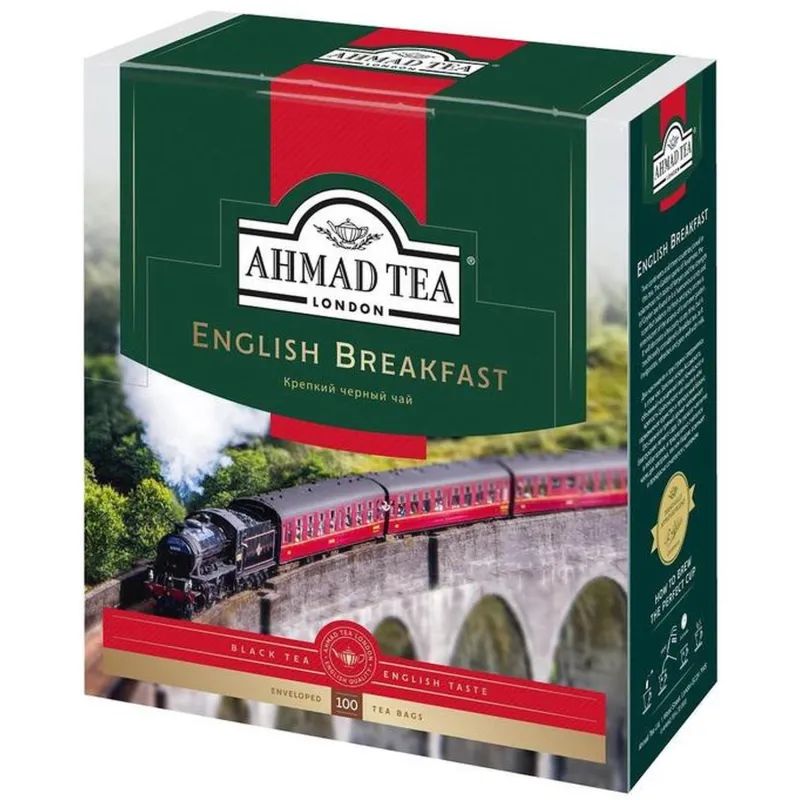 Чай Ahmad English Breakfast черный 100пак/уп 6001-08