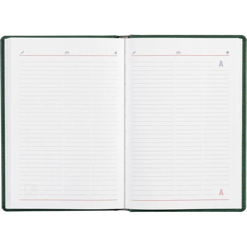 Ежедневник недатированный зелёный,А5,143х210мм,176л,ATTACHE Сиам