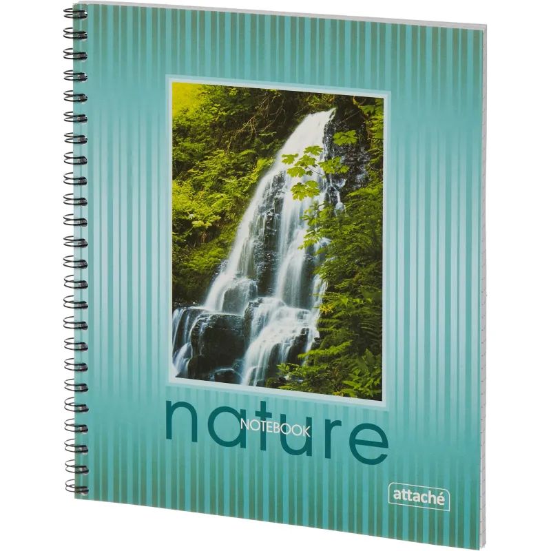 Тетрадь общая Attache,80л,клет,А5,спир,обл.мел.карт