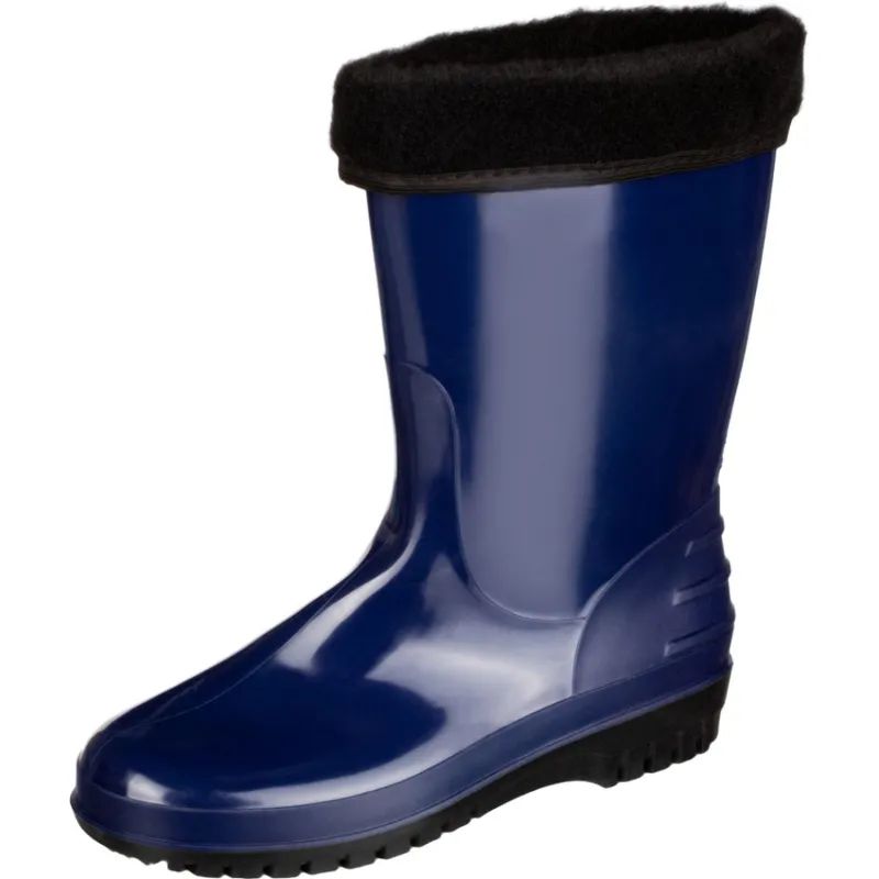 Сапоги женские цв.т.синий мод 260 У (р.40) (262) ПВХ утепленные