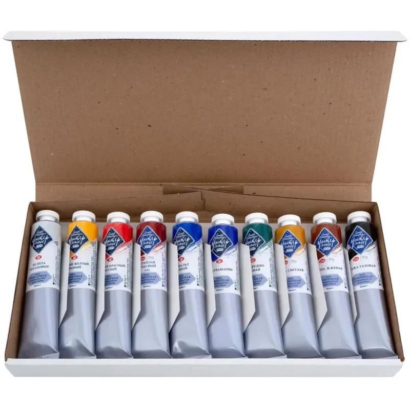 Краски темпера Мастер-Класс  10 шт х46мл, 1641032