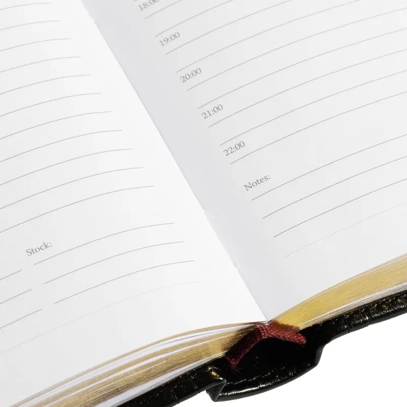 Ежедневник полудатированный А5+, 208л, BOSS черный 3-404/267