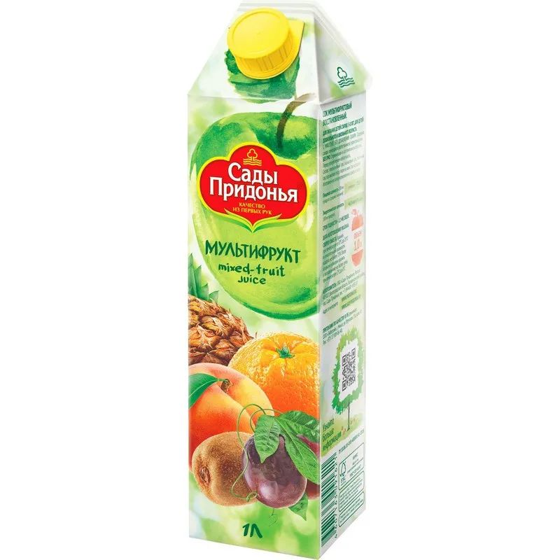 Сок Сады Придонья мультифруктовый с мякотью 1л