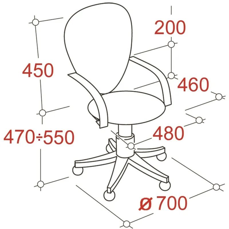 Кресло UP_Кайман Н сетка черная CK-11