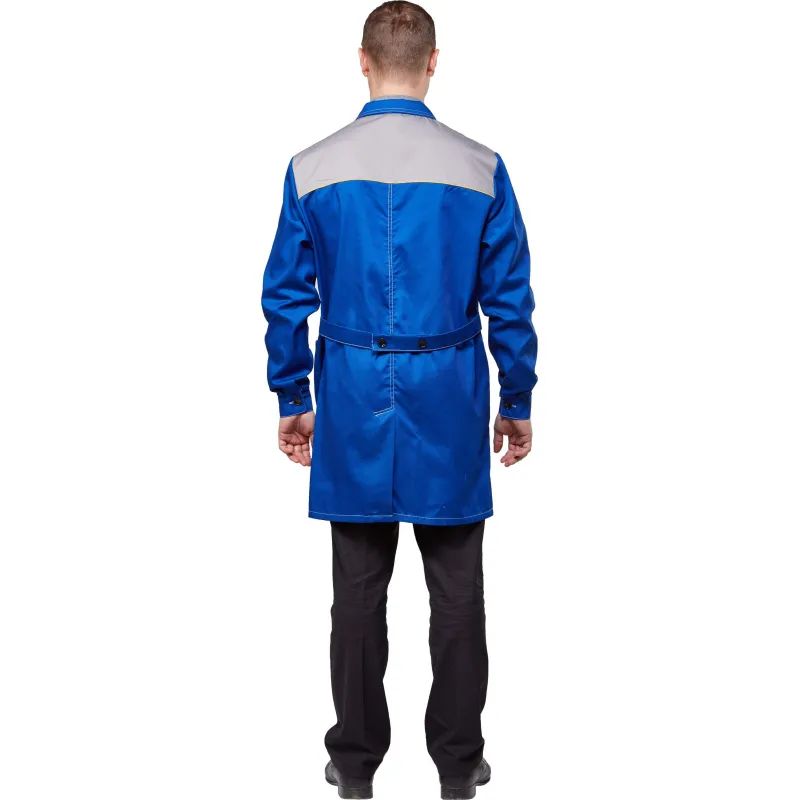 Халат рабочий у19-ХЛ вас/сер (р.44-46) 182-188