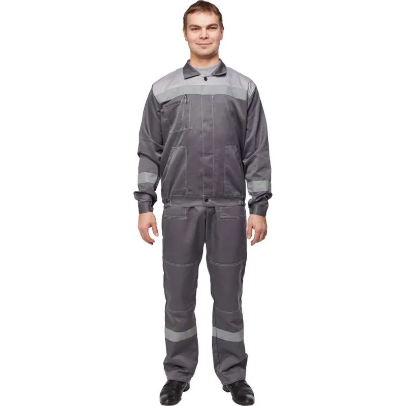 Костюм летний муж. л22-КБР т.сер./св.сер (р.56-58) 182-188