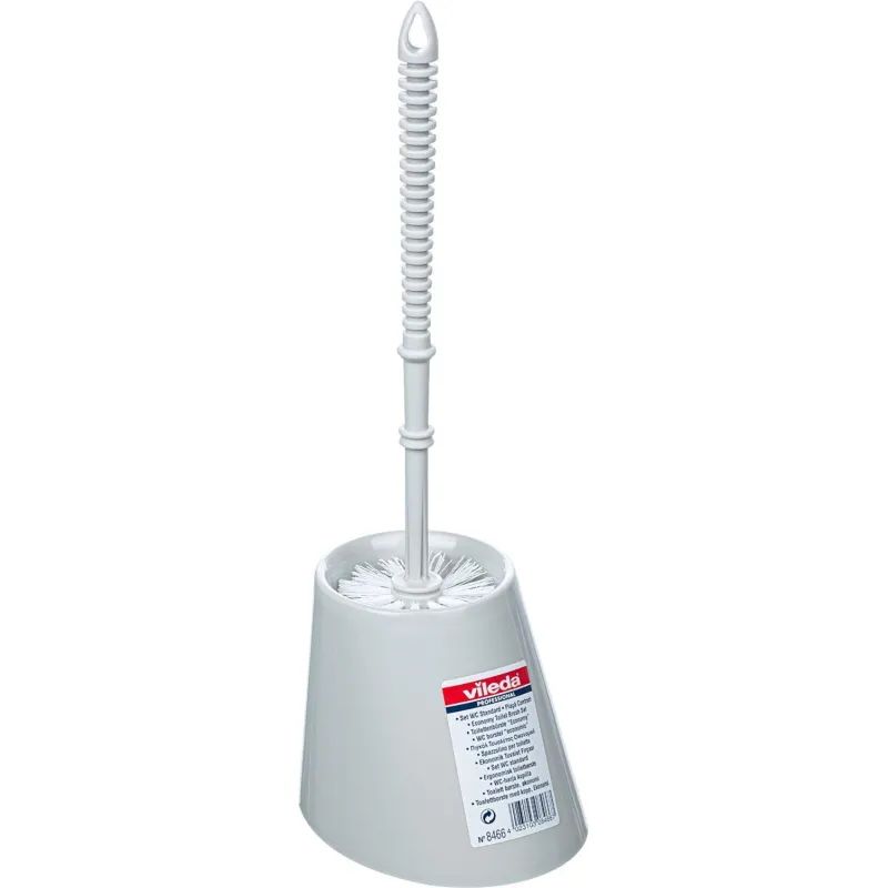 Ершик для унитаза с подставкой серый Vileda 100837