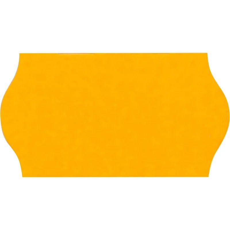 Этикет-лента 22х12 оранж волна 1000шт/рул 10рул/уп