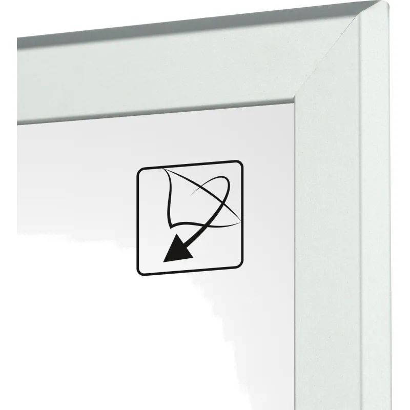 Рамка А4 21x30 см Комус/ATTACHE металлический багет 20мм серебристая