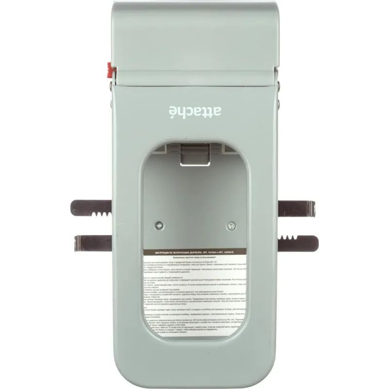 Дырокол Attache Economy до 100 листов, с линейкой, металл, серый