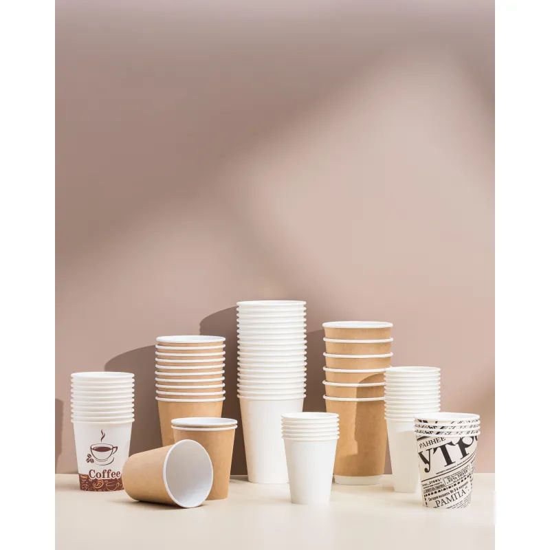 Стакан одноразовый бум двухслойный d-90мм 300мл коричневый (25шт/уп)