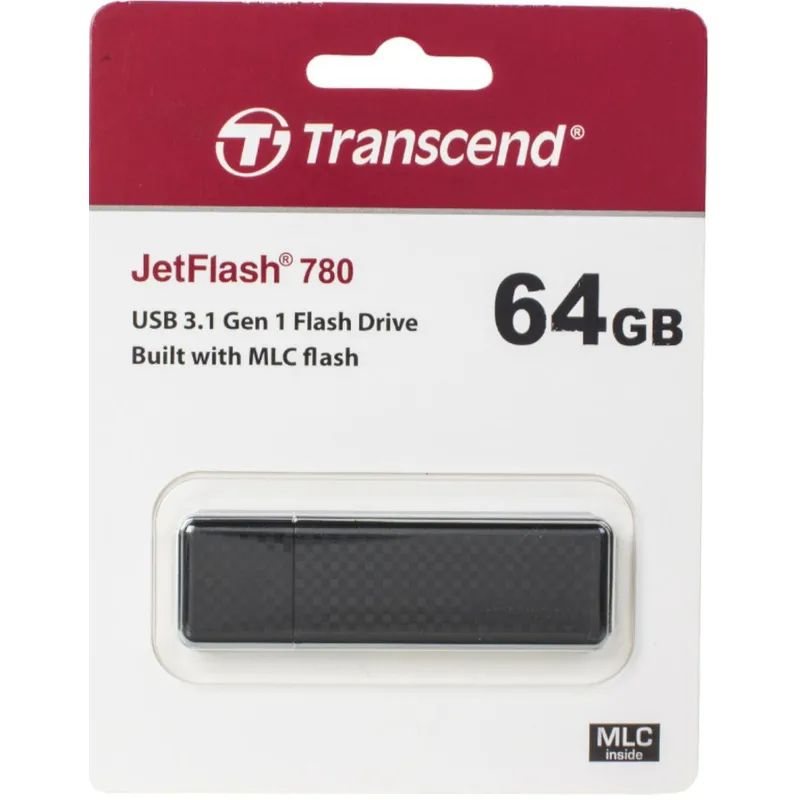 Флеш-память Transcend JetFlash 780, 64Gb, USB 3.1 G1, чер, TS64GJF780