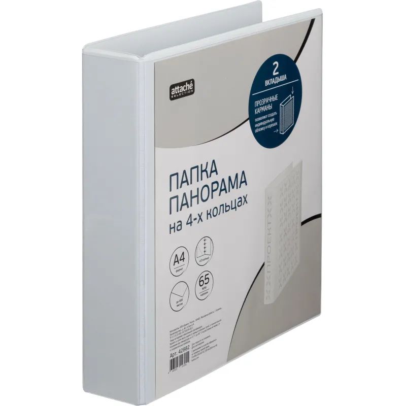 Папка Панорама на 4-х кольцах 65мм Россия