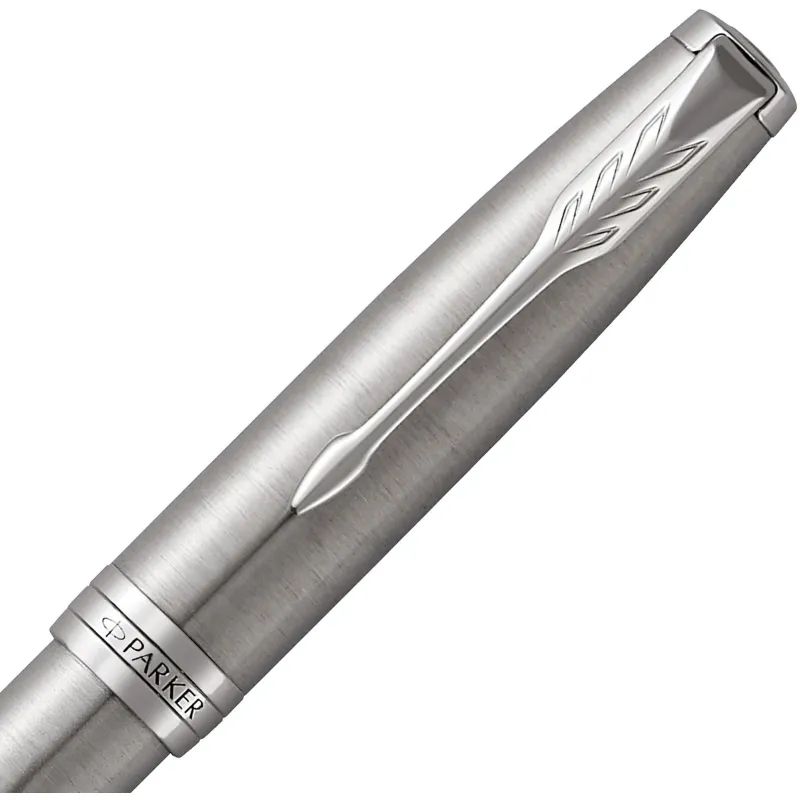 Ручка перьевая PARKER SONNET STAINLESS STEEL СT 2 черных картрид 1931509