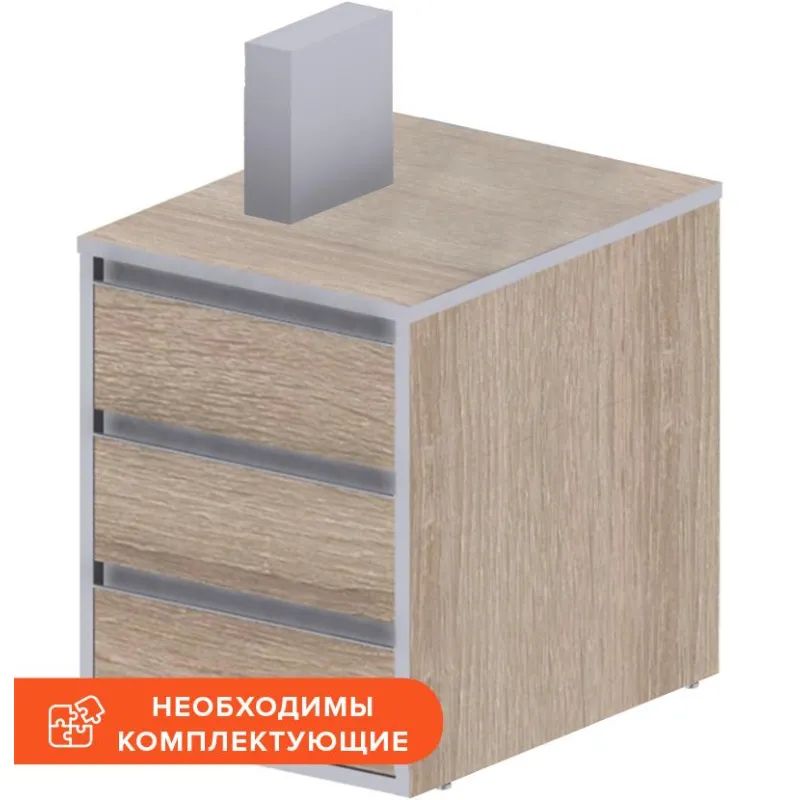 Тумба ED_Vita прист.V-3.1, центр.замок дуб сонома