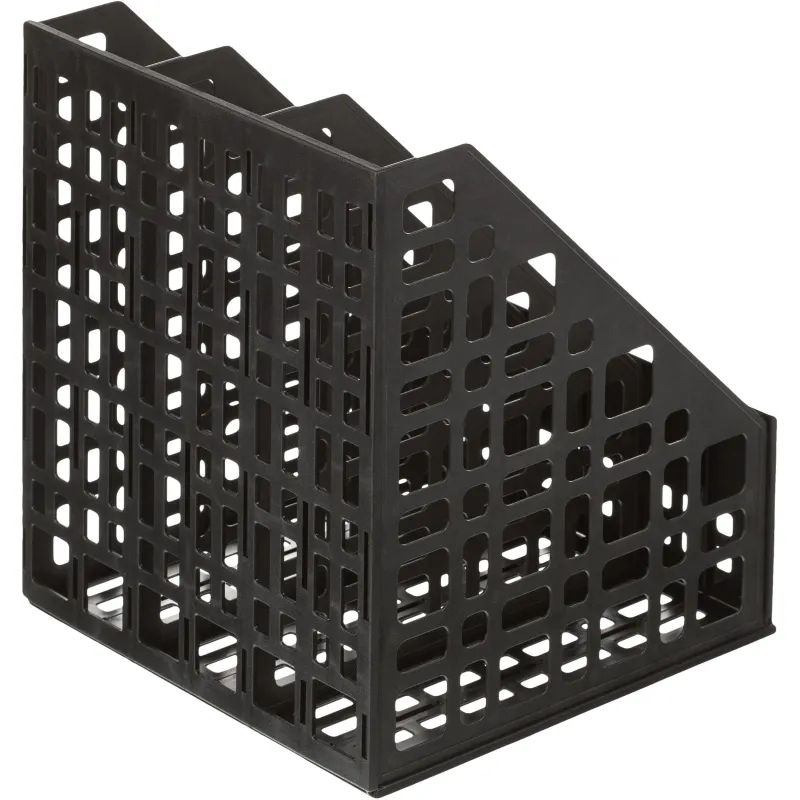 Лоток вертикальный для бумаг Attache сборный черный 3 отделения,  240мм