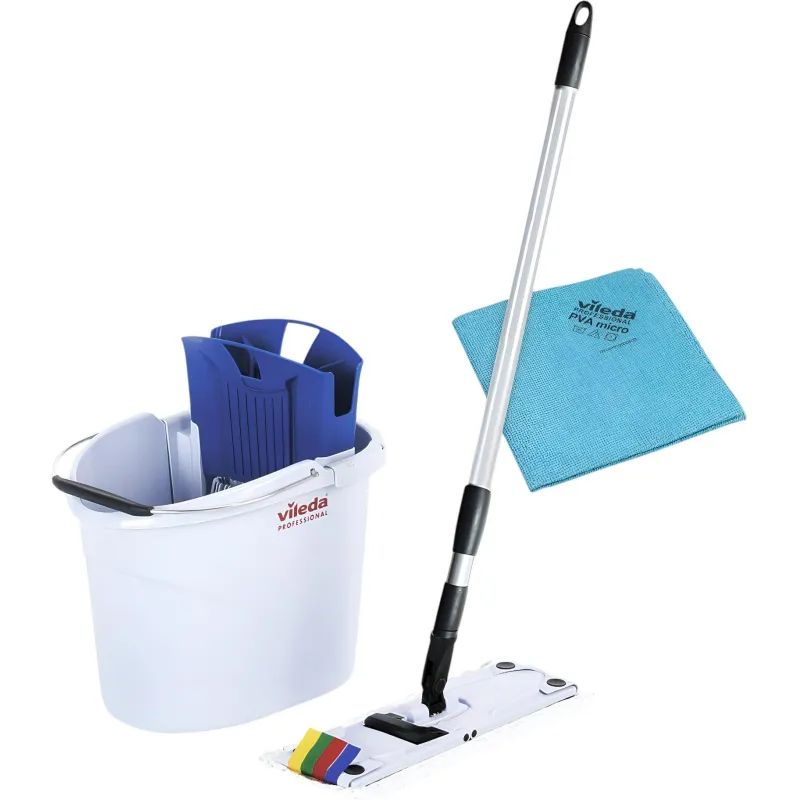 Комплект для уборки УльтраСпидМини(ведро10л+отжим+фл34см+Моп)Vileda142985