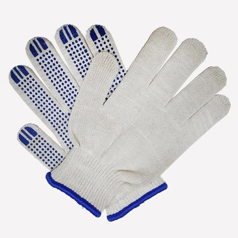 Перчатки защитные трикотаж.ПВХ Точка 6 нитей 62г 10 кл руч овер 10пар/уп