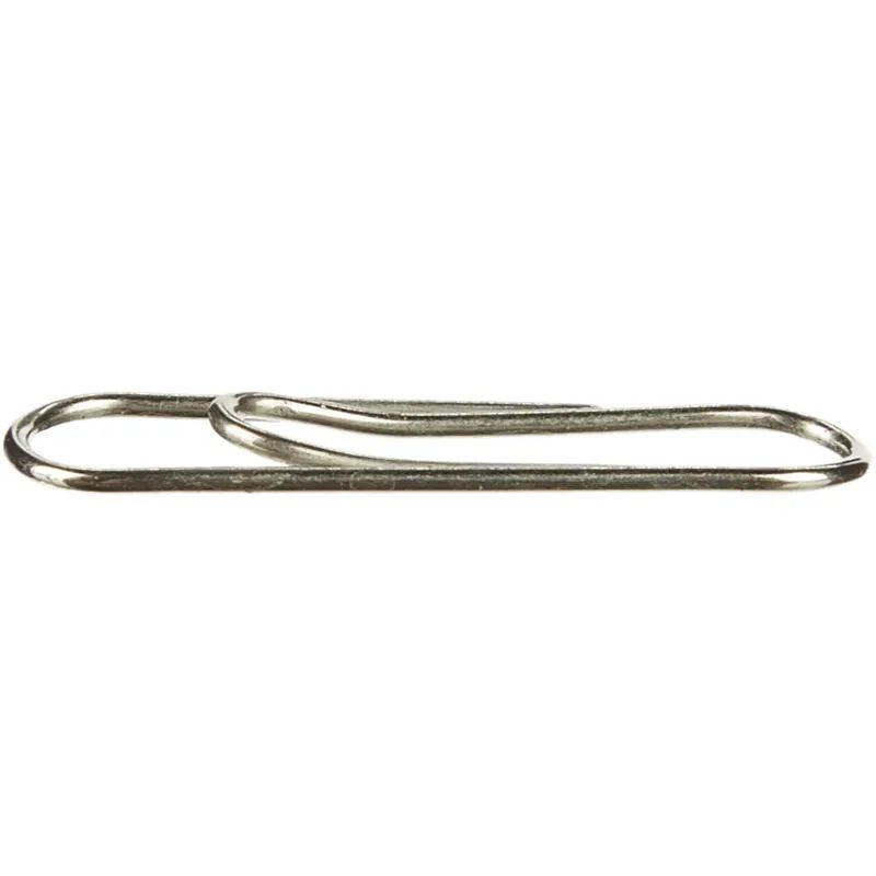 Скрепки KORES с отгибом,никелированные, 25 мм, негофрированные,100шт/уп