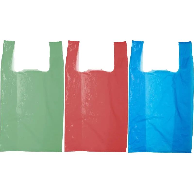 Пакет-майка ПНД 25+12х45 10 мкм 100шт./уп. цветной