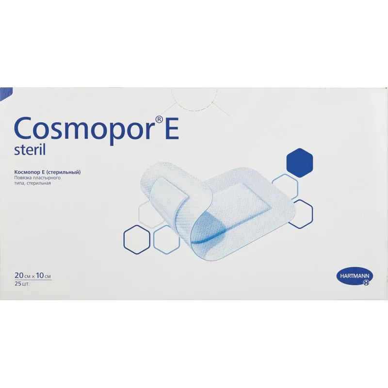 Повязка самоклеящ.стер п/операц. 20х10см25шт,COSMOPOR E9010350