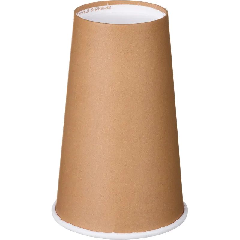 Стакан одноразовый бум 1-сл. d-90мм 400мл Крафт 50шт/уп (SP16S)