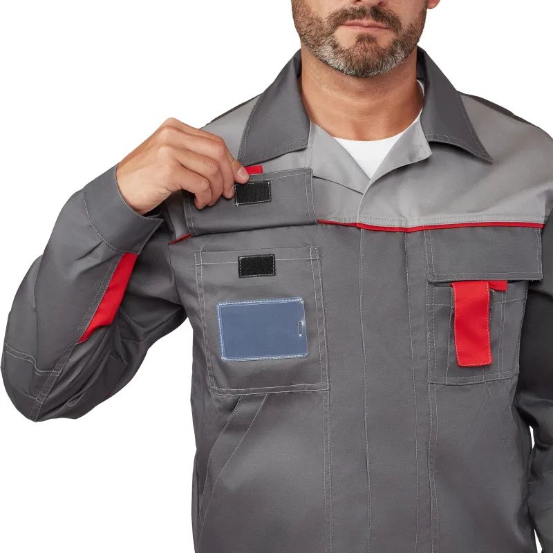 Костюм рабочий летний муж л10-КПК т-сер/св-сер(р.64-66) 182-188 (серия Л)