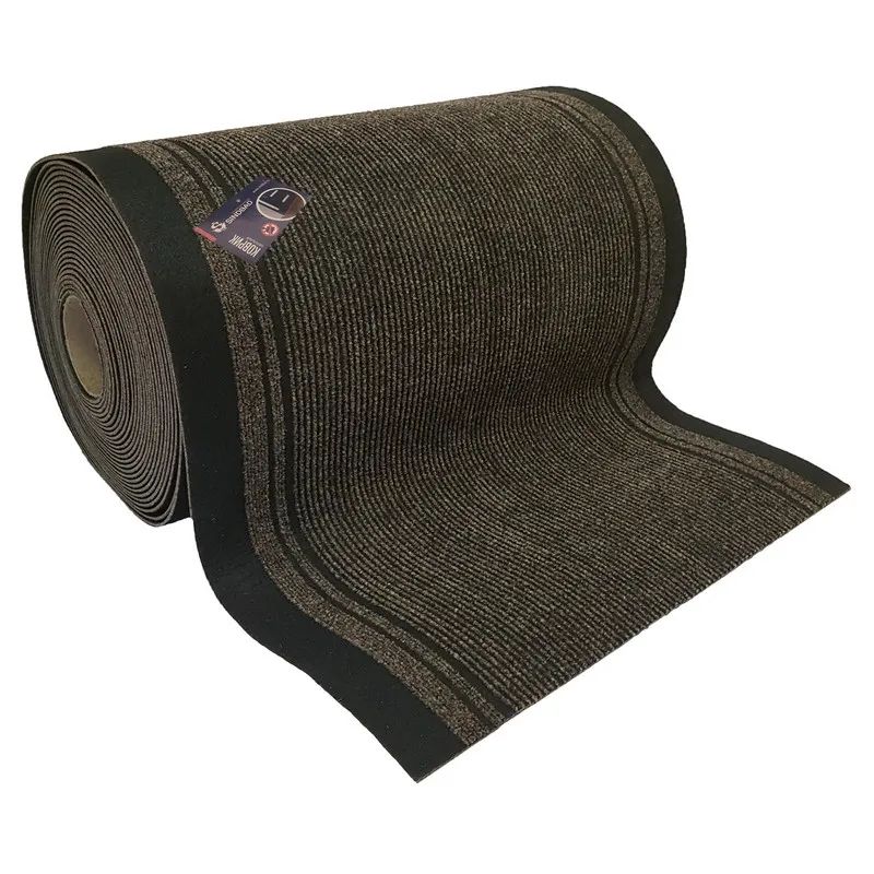 Коврик входной грязезащ ворс дорожка 90x2000см темно-корич-черн FL1000LA-04