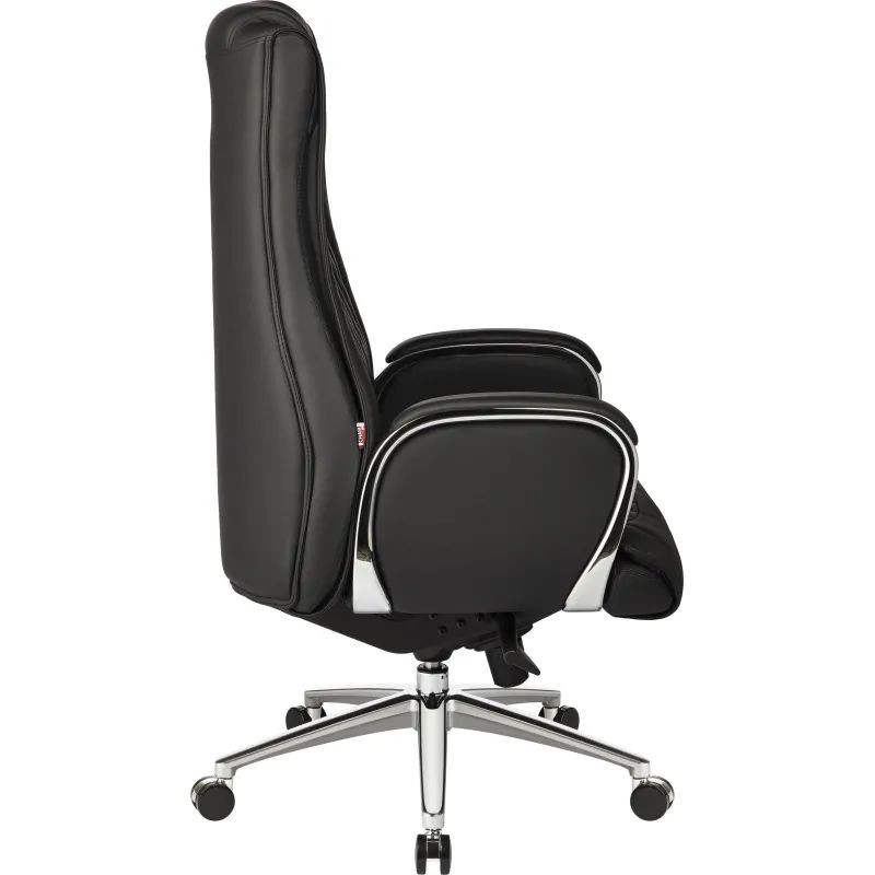 Кресло BN_Jl_Руководителя Echair-518 ML кожа черная, хром