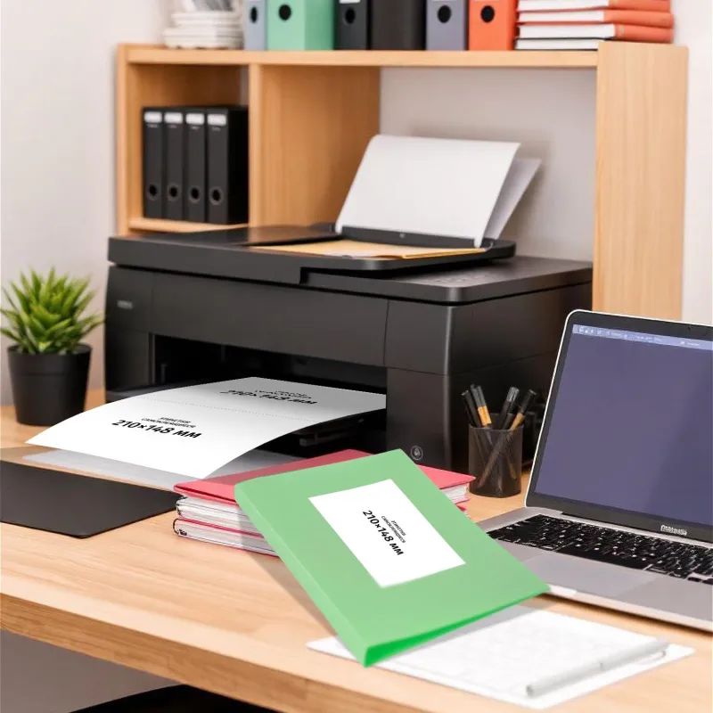 Этикетки самоклеящиеся 210х148 мм/2 шт. на лис.А4 (100 лист