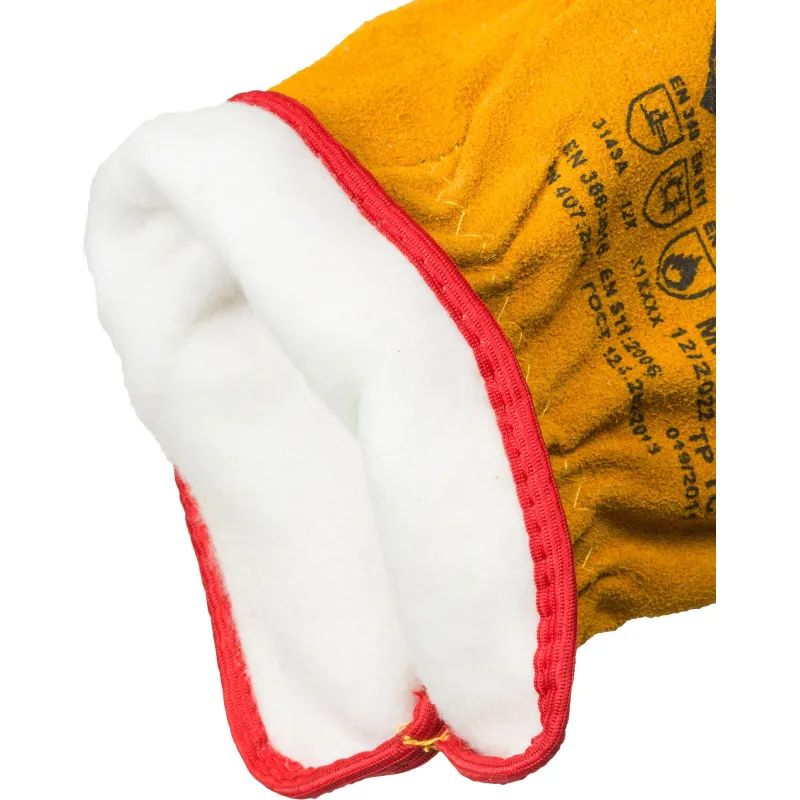 Перчатки защитные ДИГГЕР спилковые желтые утеплитель Тинсулейт р.10,5