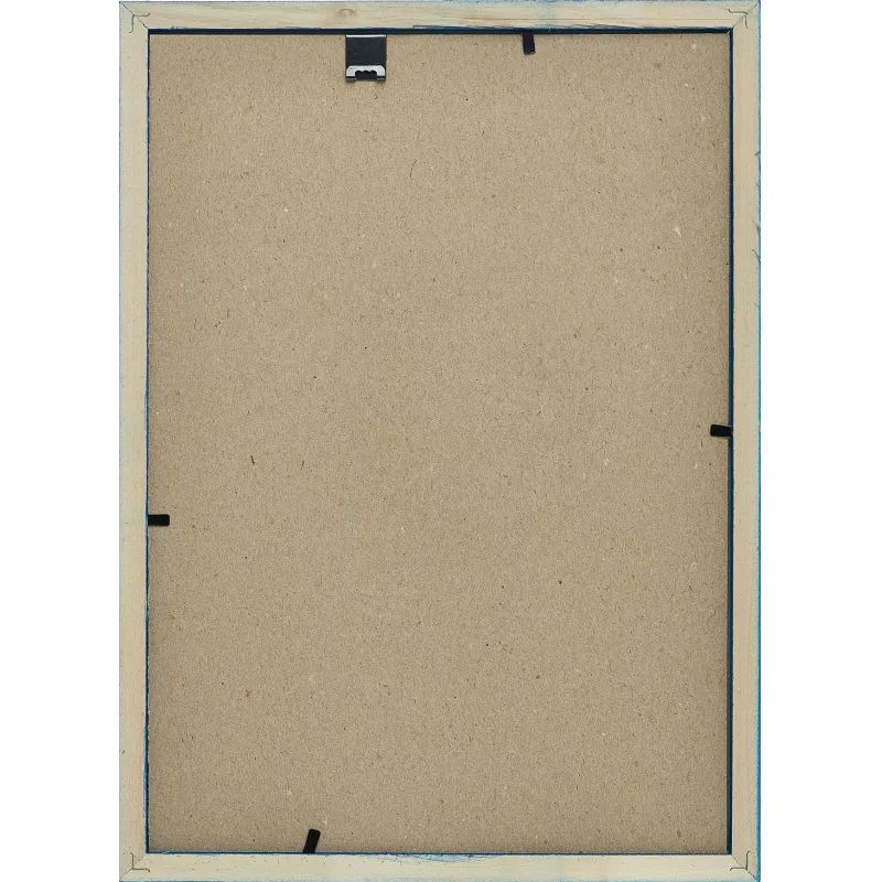 Рамка 21х30см деревянная, профиль №2, цвет &#039;синий&#039;