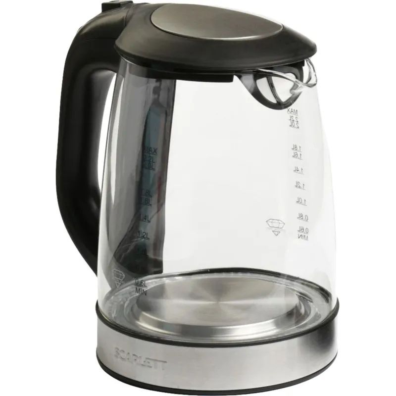 Чайник Scarlett SC - EK27G19, 2200 Вт 2,2л, стеклянный корпус
