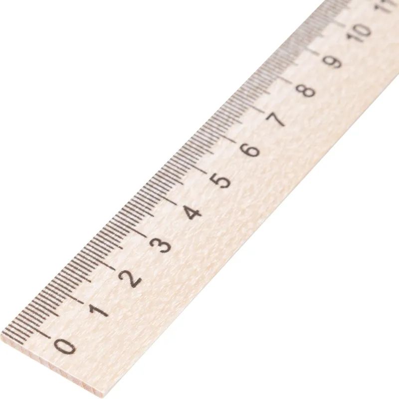 Линейка деревянная 30см 2шт/уп