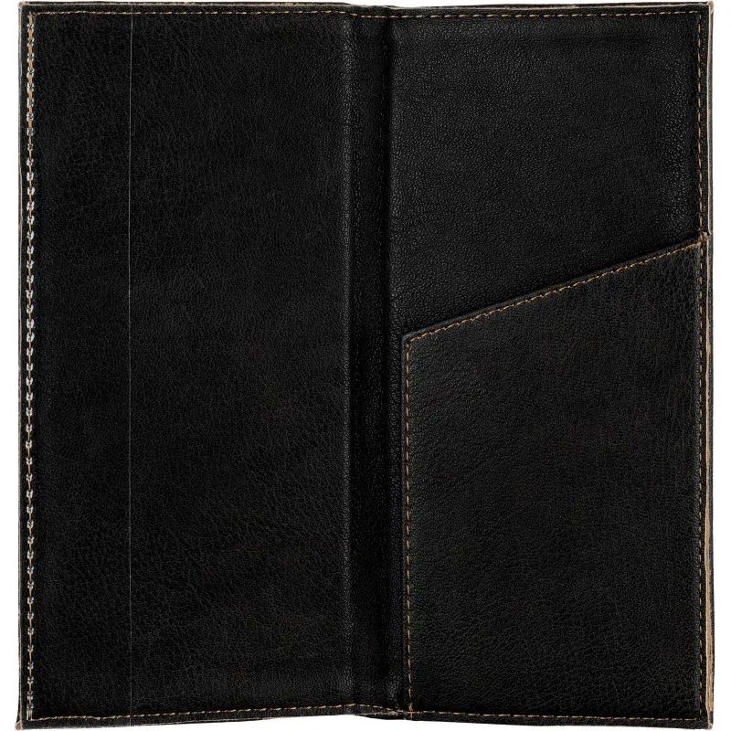 Папка адресная для счета с отстрочкой М.701 черная , кожзам