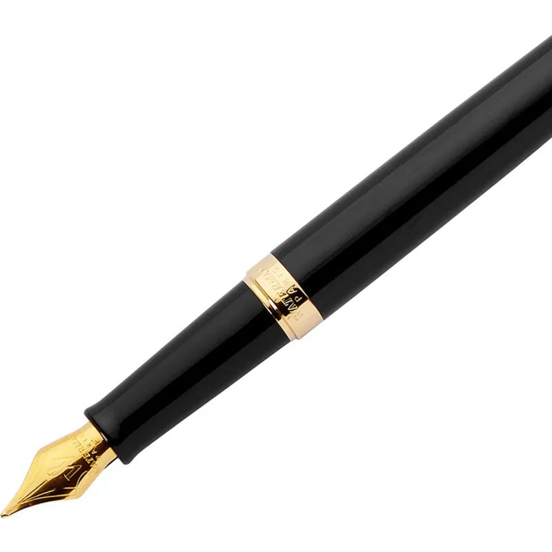 Ручка перьевая WATERMAN HEMISPHERE  S0920610 черн лак с позол,чернила син