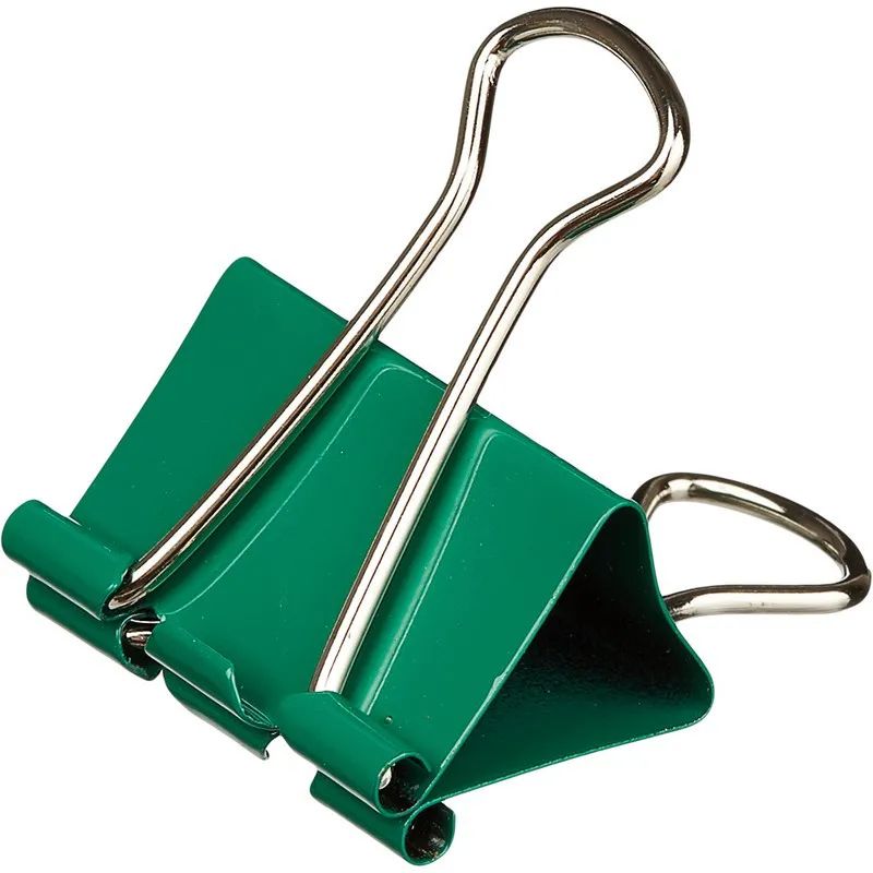 Зажимы для бумаг Attache, 32 мм, 12 шт., цветные, в карт.коробке