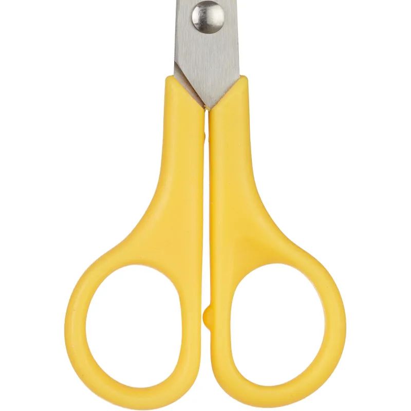 Ножницы Attache 130 мм с пластиковыми ручками, цвет желтый