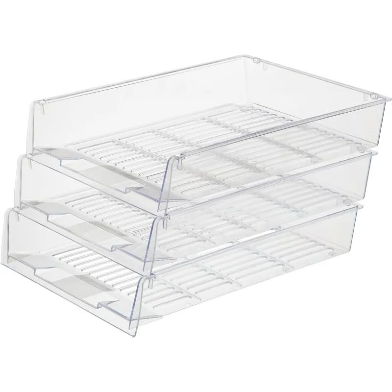 Лоток горизонтальный Attache решетчатый прозрачный