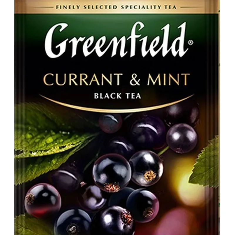 Чай Greenfield Currant and Mint черный фольгир. 25пак/уп 1249-10