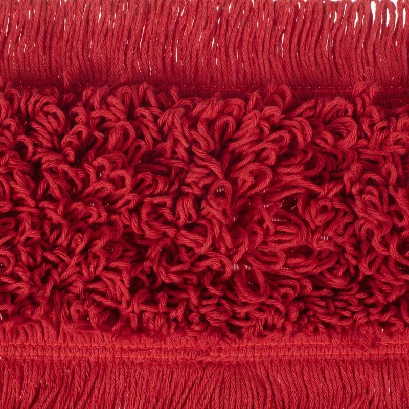 Насадка МОП плоский 40х13см ухо+карман хлопок красный CN3066