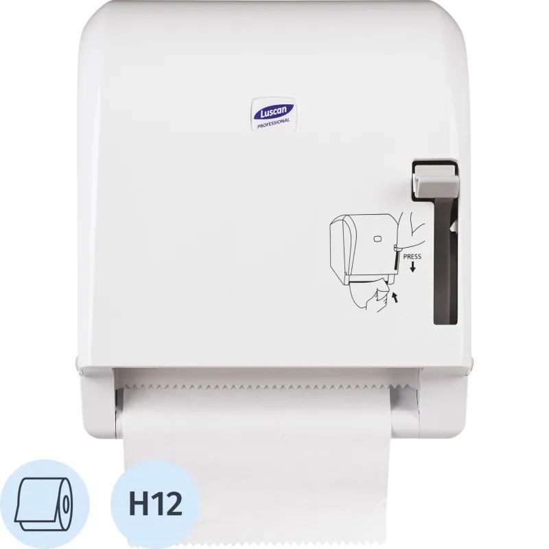 Диспенсер для полотенец рулон Luscan Professional механич белый