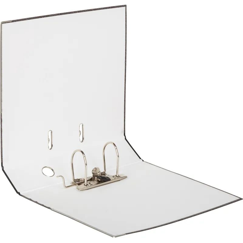 Папка-регистратор 75 мм Attacheмрамор,мет.уг.,черный кореш,карм.кор,бум/бум