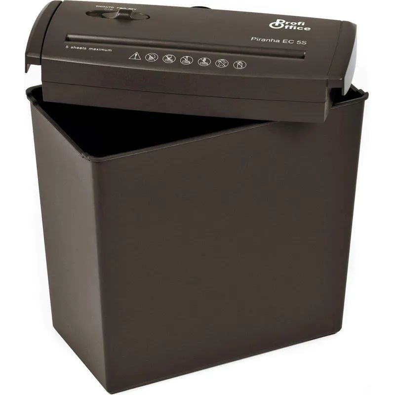 Шредер (уничтожитель) ProfiOffice Piranha EC5S, 1ур.секр.,6лист, 10л
