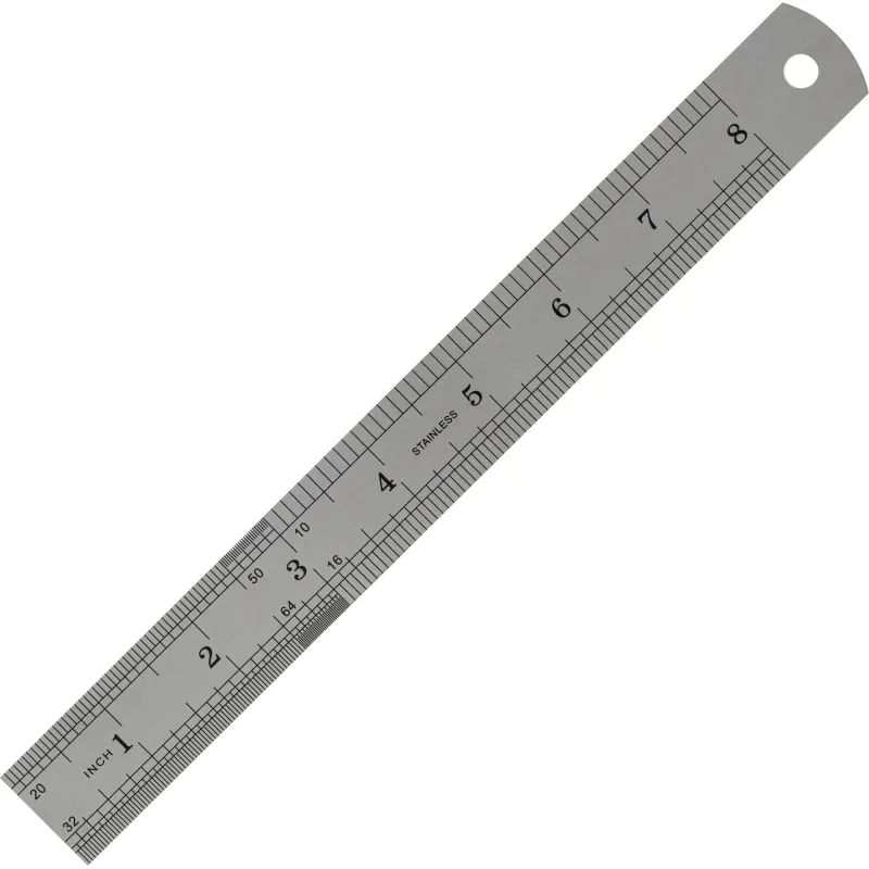 Линейка металлическая 20 см Attache