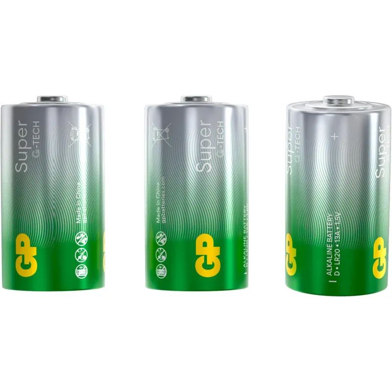 Батарейка GP Super экон.уп.D/LR20/13A алкалин.2шт/уп GP13AEBRA-252